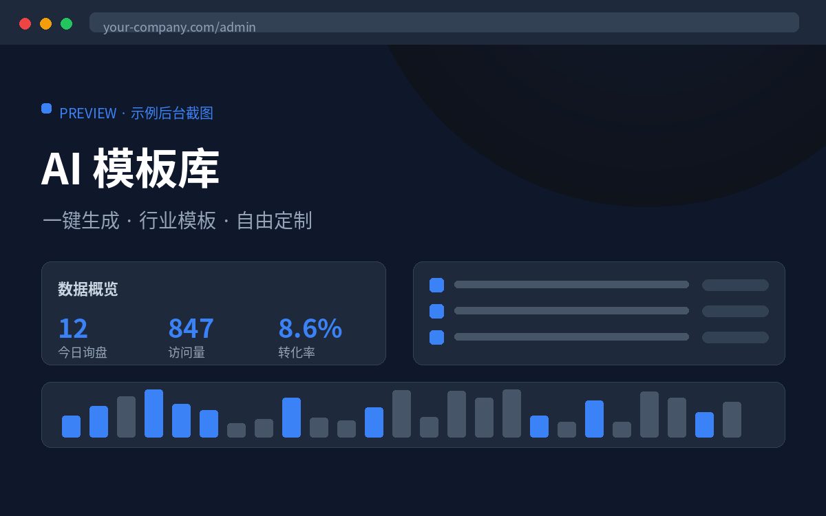 模板与配色定制