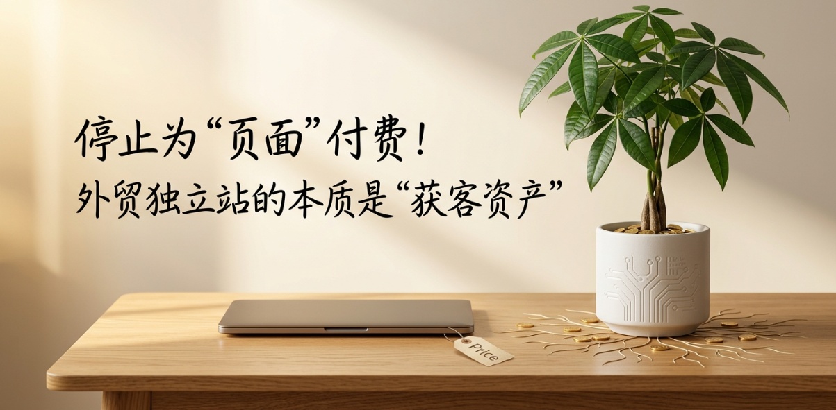 停止为“页面”付费！外贸独立站的本质是“获客资产”
