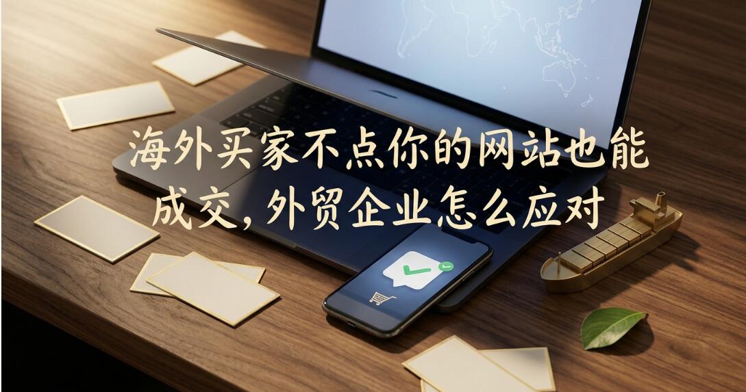 海外买家不点你的网站也能成交，外贸企业怎么应对