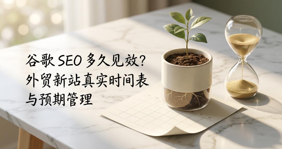 谷歌 SEO 多久见效？外贸新站真实时间表与预期管理